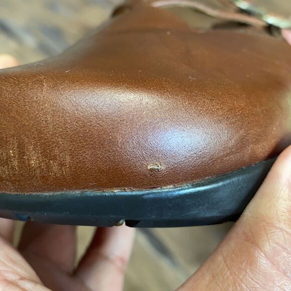 Earth Khama 2  Brown Leather clog Mule - Picture 10 of 10